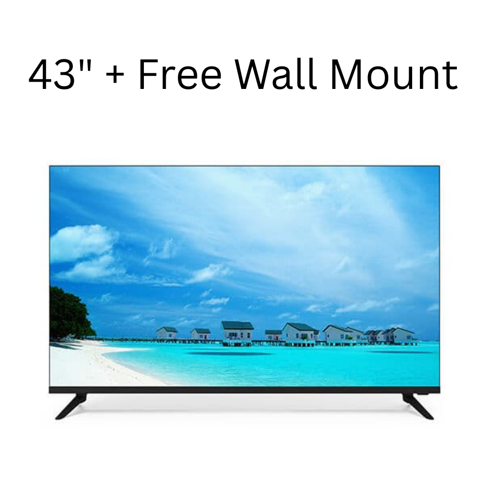 Vision plus 43″ Smart Android FHD 1080p Tv + Free Wall Mount